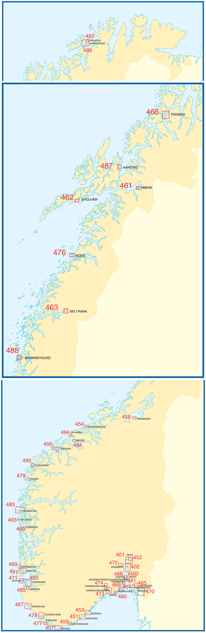 Havnekart for Norge
