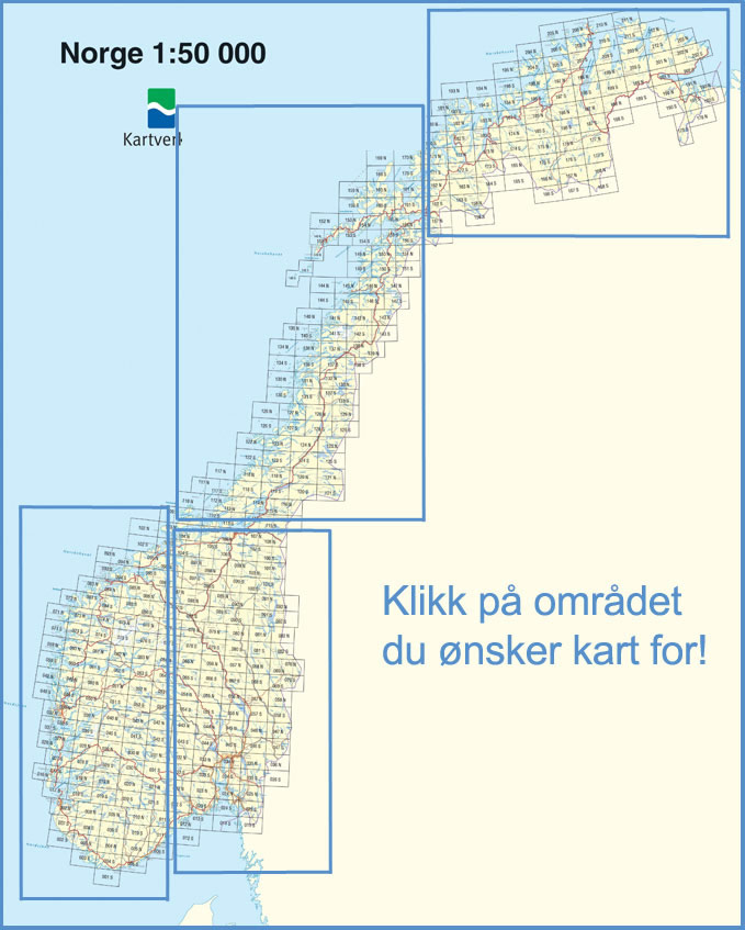 Topografiske kart Norge Sydøst