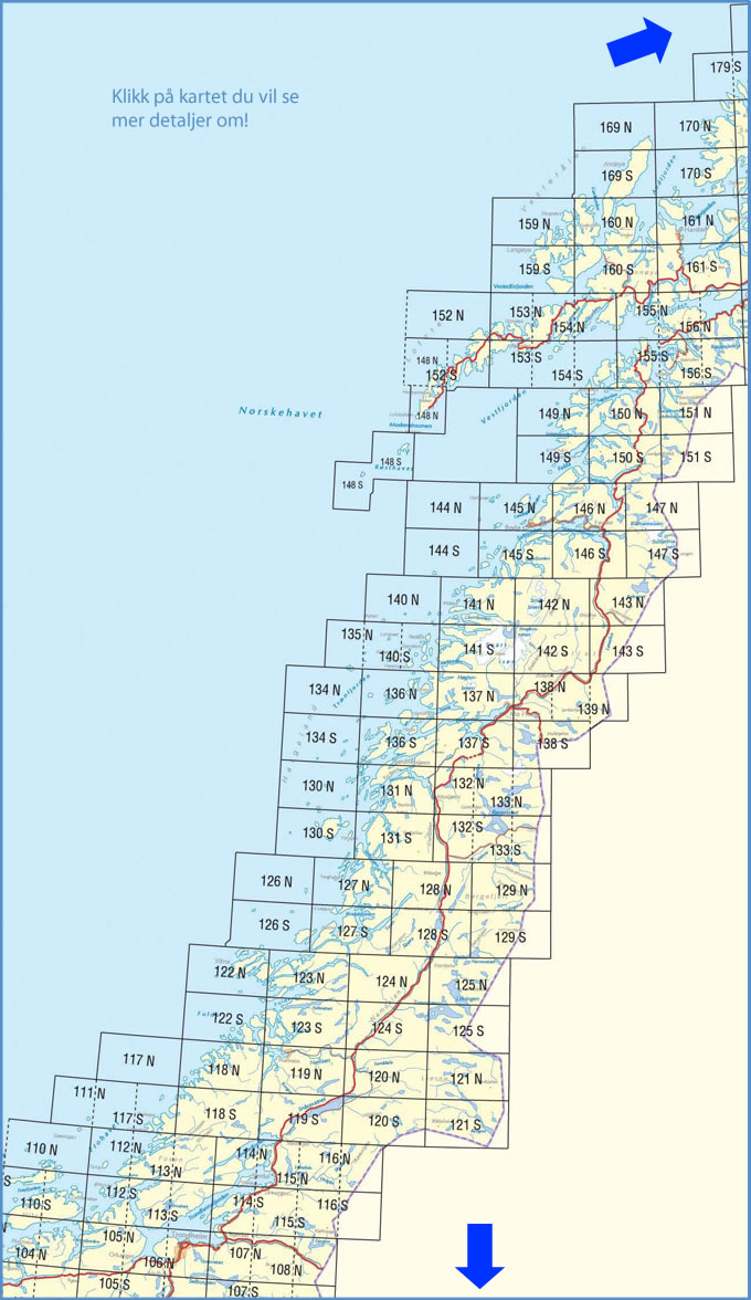 Topografiske kart Norge Sydøst